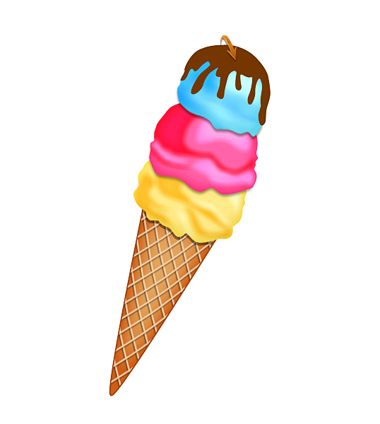 Set of hand draw colored ice cream Royalty Free Vector Image