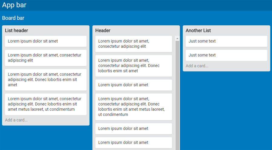 Vertical Layout for Trello