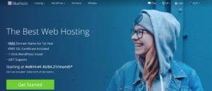 Bluehost home page